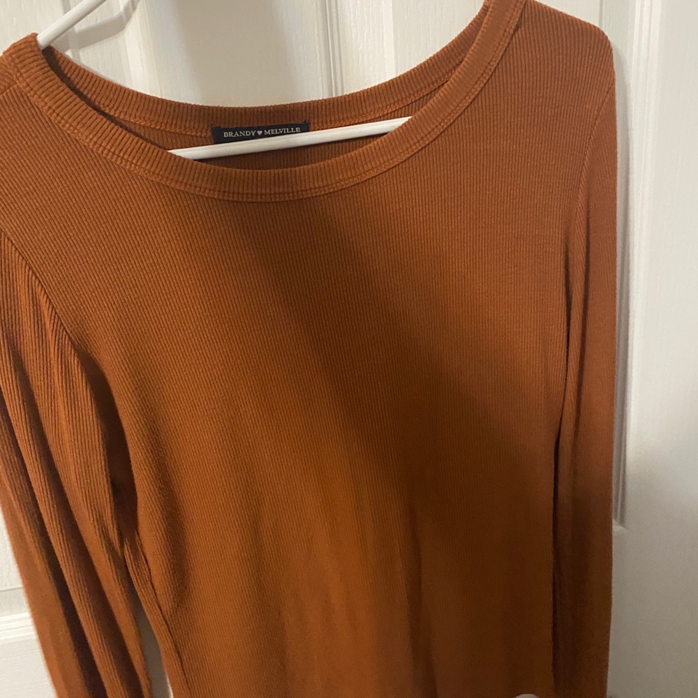 Brandy Melville orange long sleeve